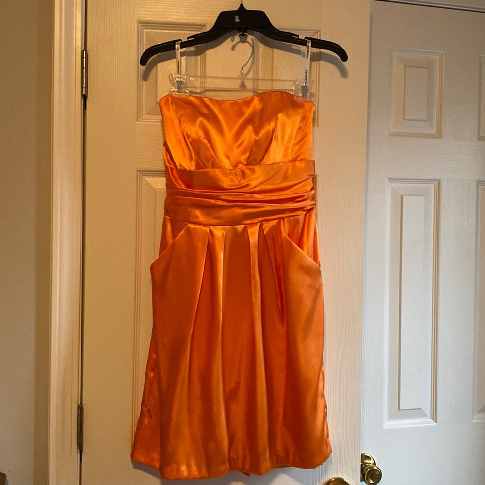 Orange formal dress